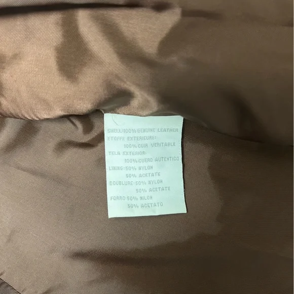 Liz Claiborne- Brown Leather Women's Jacket - Picture 6 of 6